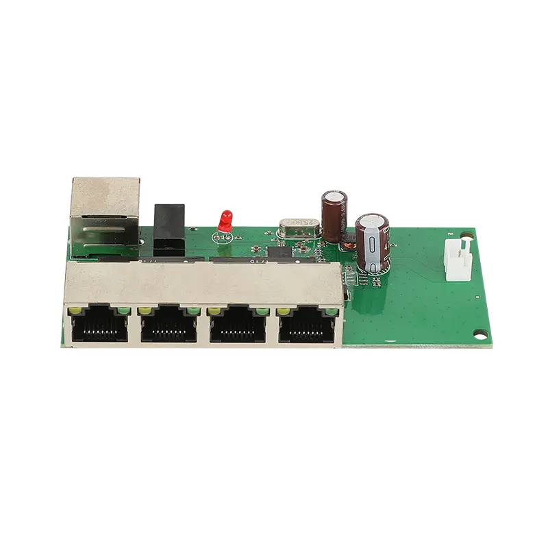 Realtek originele chip 5 rj45 met led unmanaged plug n spelen 4 + 1 port mini data switch netwerk 12 v beter ontwerp prestaties