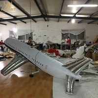 Avion gonflable, en argent sterling, modèle personnalisé