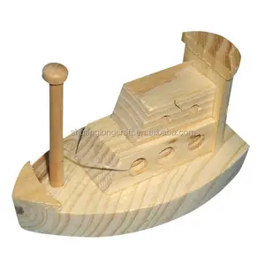 Kids played military toy boats,unfinished wood toys