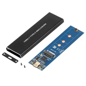 M2 NVMe to USB 3.1 Adapter PCI-E M.2 NVMe M key SSD to USB3.1 Type-C 10Gbps Converter Board with Enclosure Case