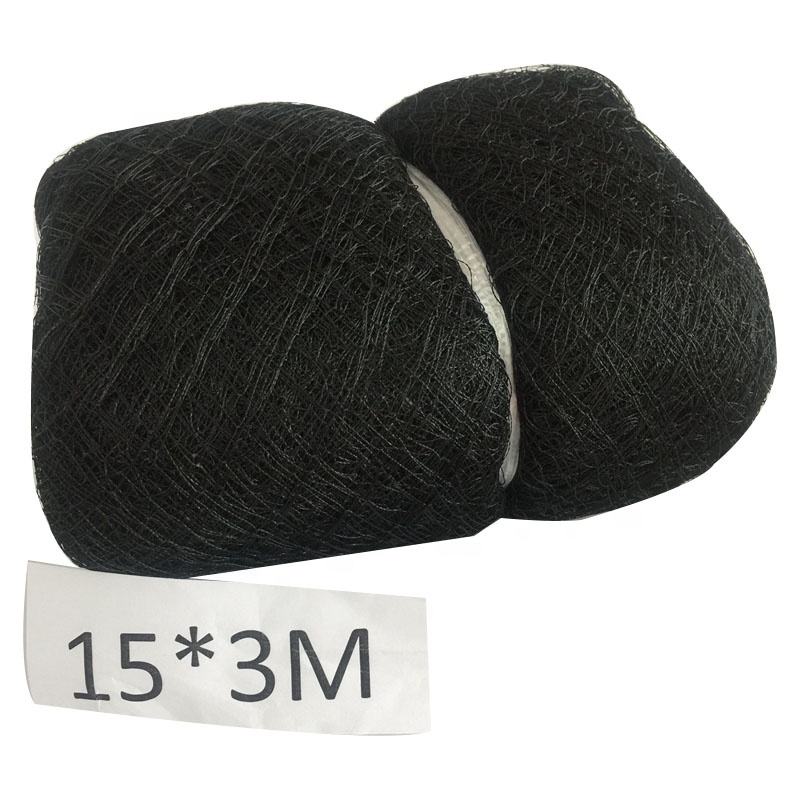 110D/2ply 3x15 м 4 кармана, черные нейлоновые сетки для ловли птиц