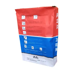 25Kg 50Kg 3ply Kraftpapier Klep Zak Verpakking Cement Stopverf Gips Tassen