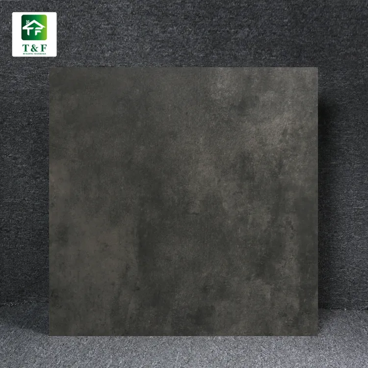 600 X 600 Homogeneous Dark Grey Exterior Wall Tile Full Body Outside Floor And Wall Porcelain Tile
