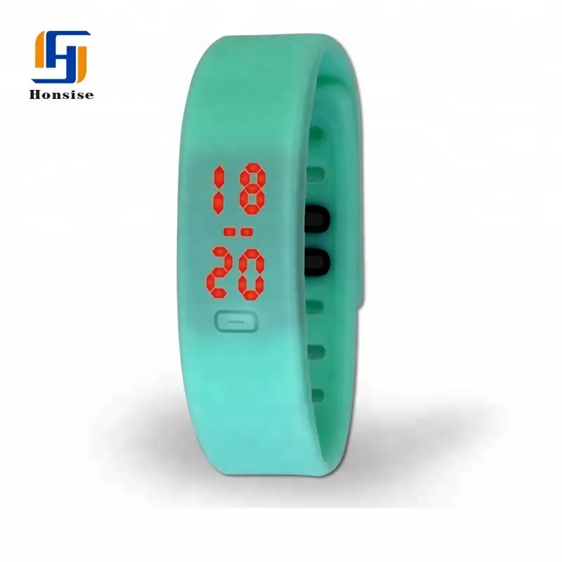 Touch Controls Candy Color Ultra Thin Men Girl Sports Silicone Digital LED Sports Bracelet Wrist Watch