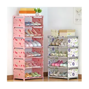 Zapatero <span class=keywords><strong>de</strong></span> tela no tejida para niños, estante <span class=keywords><strong>de</strong></span> almacenamiento Simple para zapatos, gran oferta - Product Image 1