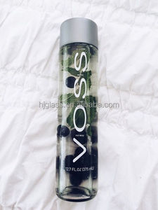 375มิลลิลิตร <span class=keywords><strong>Voss</strong></span> ขวดน้ำขวดแก้วสำหรับน้ำผลไม้และน้ำที่มีสกรูฝาพลาสติก - Product Image 2