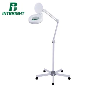 High quality magnifying lamps for dental beauty spa use magnifier with standing led-lamp assemble tattoo machine medical loupes