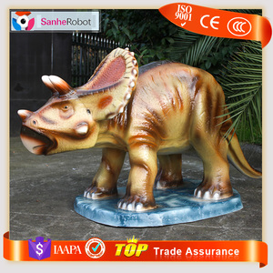 Fun Nouvelle Attraction pour Parc Fournisseur Vie taille Dinosaure Triceratops et fertiles <span class=keywords><strong>a</strong></span> oeufs extérieure statues - Product Image 4