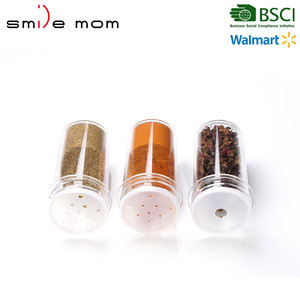 Ensemble de pots à épices en plastique, accessoire de rangement, <span class=keywords><strong>petite</strong></span> surface, 8 bocaux, récipients, H389 - Product Image 4