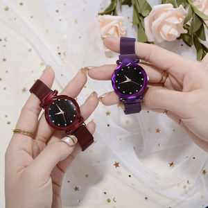 Orologi di Lusso Dorati da <span class=keywords><strong>Donna</strong></span>, Nuova Moda con Quadrante Stellato, Cinturino Magnetico a Rete, Orologi al Quarzo, Montre Femme - Product Image 6