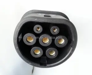 EV IEC 62196-2 car outlet plug/ IEC 62196 3 phase female plug ev charging products inlet ev connectors electric car accessories