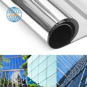 Argent réfléchissant solaire film de fenêtre papier autocollants d'isolation de <span class=keywords><strong>miroir</strong></span> à sens unique - Product Image 5