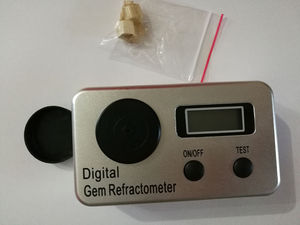 Réfractomètre géligique numérique pour les gemmes, avec bloc de calibrage - Product Image 3