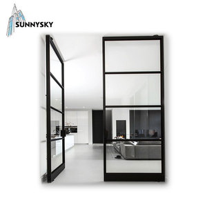 Nouveau design avec butée de <span class=keywords><strong>porte</strong></span> droite en aluminium avec verre battantes <span class=keywords><strong>porte</strong></span> <span class=keywords><strong>sécurité</strong></span> - Product Image 1