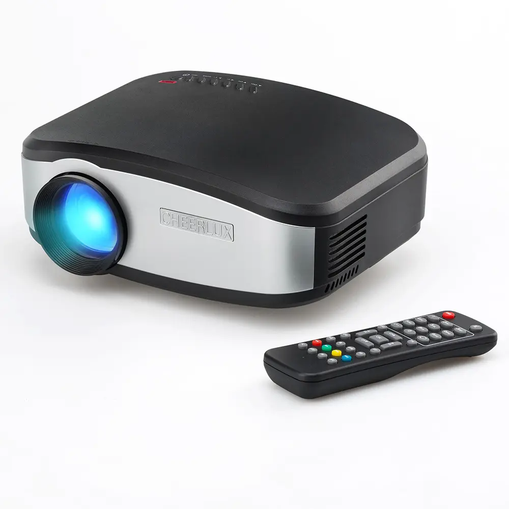 800x480 support 1500 lumens C6 MINI LED PROJECTOR TV VGA HD USB Portable Mini Projector
