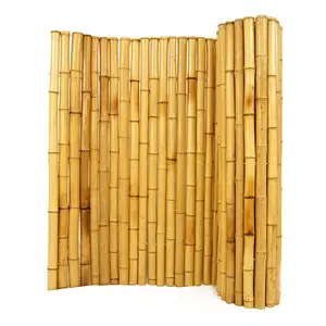 14-16MM cheap and stronge bamboo woven post for privacy garden fencing
