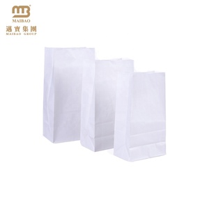 Fabricants en gros personnalisé <span class=keywords><strong>blanc</strong></span> jetable détail d'emballage alimentaire <span class=keywords><strong>kraft</strong></span> papier sacs sos avec logo - Product Image 1