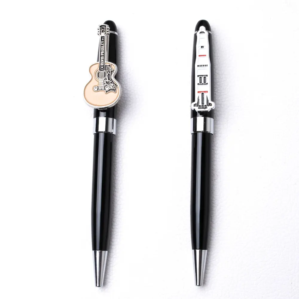 कस्टम गिटार आकार को कारगर बनाने के प्रकार काले धातु बॉल पेन