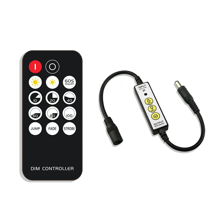 Infrared and 3 Keys LED Light Controller, 14-key Mini IR LED Controller