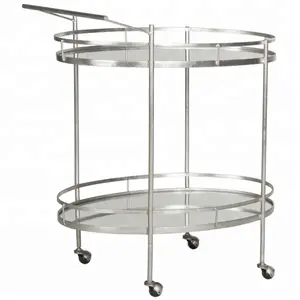 Champagne Gold Metal And White Marble Bar Cart,Hotel Tea Trolley With Wheels Hotel Furniture,High Quality Gold Metal Bar Cart