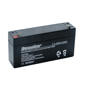 Batterie Rechargeable 5 V 6V 3,2 ah, à cycle profond, avec vanne, batterie de stockage d'énergie solaire au plomb scellée, ups