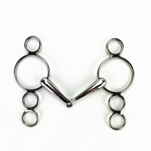 La migliore Vendita Cavallo SS Pieno Cheek Bit Gag equitazione - Product Image 2