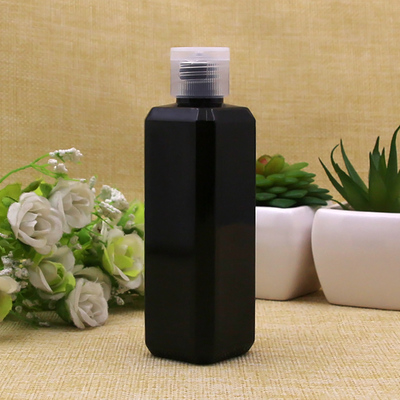 bouteille noire + bouchon transparent
