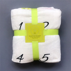 Luxury Thick Super Soft Plush <strong>White</strong> <strong>Baby</strong> Monthly Milestone <strong>Blanket</strong> for Photography Prop New Born Flannel <strong>Baby</strong> <strong>Blanket</strong> Fleece - Product Image 1