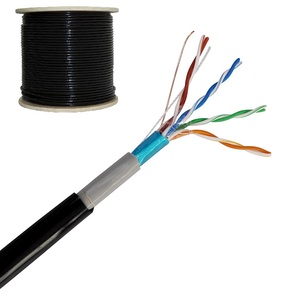 Owire ngoài trời Hai lớp vỏ bọc mèo <span class=keywords><strong>5E</strong></span> Cáp mạng với đồng 100% để truyền dữ liệu tốc độ cao ổn định - Product Image 1