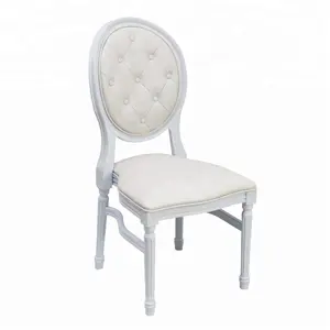 Low価格French StyleボタンバックDining Chair Louis Xv Chair