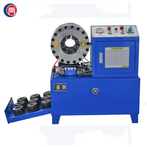 high pressure hydraulic rubber knitted hose crimping machine