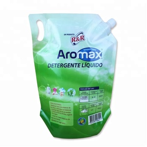 Lavado detergente líquido Caño Doypack bolsa de pico de plástico bolsas de suavizante de tela de embalaje con tapa - Product Image 3