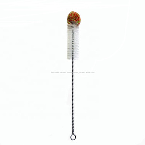 ESD alta calidad Nylon manejado paja de beber y botella de agua cepillo limpiador con algodón suave <span class=keywords><strong>Punta</strong></span> de - Product Image 2