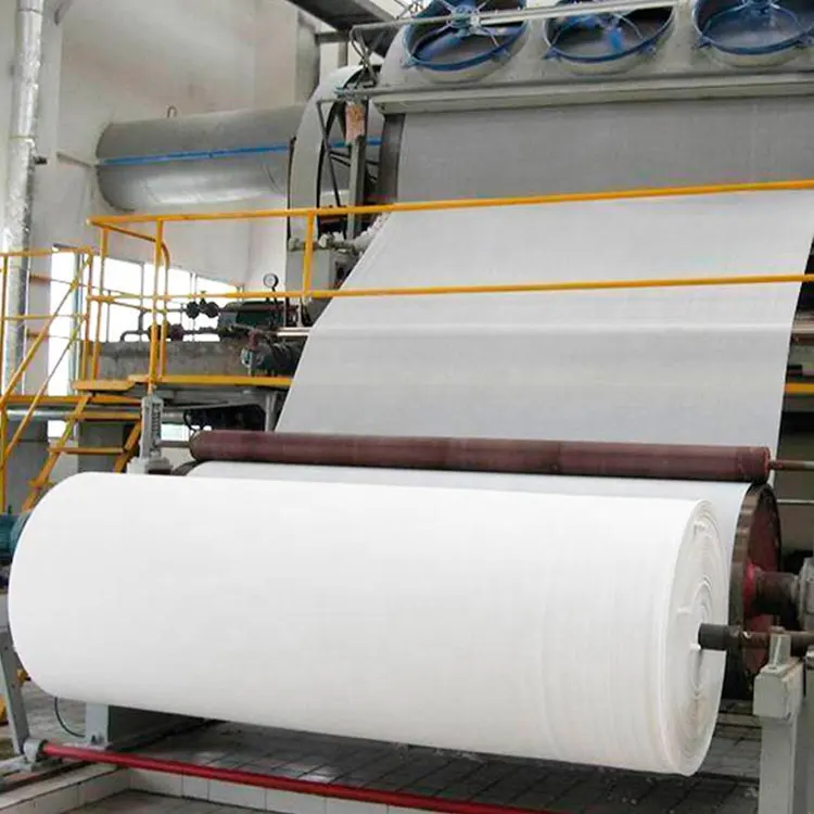 Conjunto Completo Big Jumbo Roll Máquina De Papel Higiênico Máquina De Fazer Papel De Tecido Linha De Produção