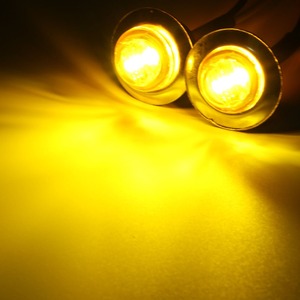 العنبر الأحمر الأبيض 12V LED الجانب ماركر بدوره مصباح إشارة التخليص مؤشر الحافة مصباح شاحنة مقطورة - Product Image 3