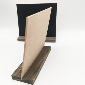 ป้ายกระดานดำขนาดเล็กที่ทำจากไม้พร้อมฐาน - Product Image 4