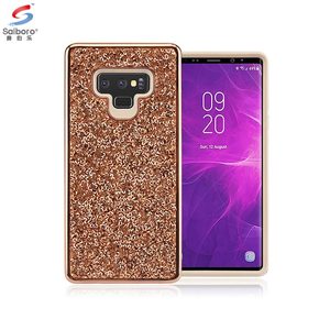 En gros placage pc cadre mince paillettes bling bling étui de téléphone pour samsung galaxy note 9 <span class=keywords><strong>s9</strong></span> s9plus J3 j7 2018 - Product Image 1