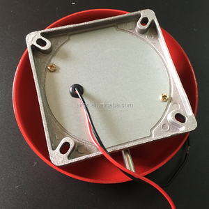 Cloche rouge d'école 24V DC, 25mA 95db, 6 pouces, en promotion