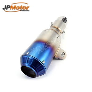 JPMotor encargo acero Inox Universal 51mm deporte de la motocicleta escape tubo de titanio para bicicleta Motor - Product Image 4