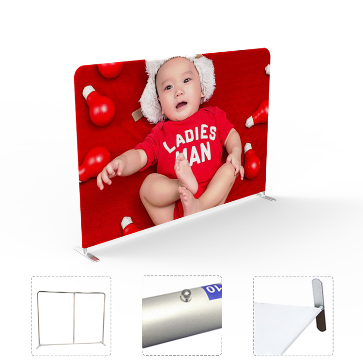 Custom chart 20ft curve fabric backdrop display photo booth backdrop
