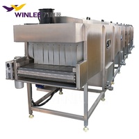 Pasteurisateur automatique de tunnel de chauffage de vapeur pour la machine de pasteurisation de jus de bouteille/canettes/bocaux en verre de bière