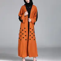 Женское элегантное мусульманское традиционное платье, цветочный халат, пальто с поясом, мусульманская одежда, абайя