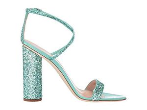 Donne <span class=keywords><strong>di</strong></span> modo <span class=keywords><strong>di</strong></span> <span class=keywords><strong>marca</strong></span> nome verde glitter blocco <span class=keywords><strong>sandali</strong></span> <span class=keywords><strong>tacco</strong></span> alto - Product Image 6