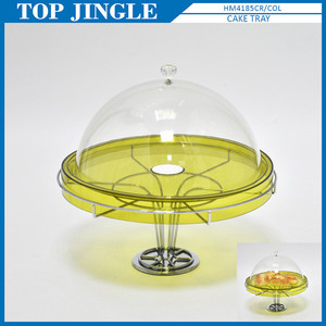 Porte-collations rond rotatif moyen avec couvercle transparent - Product Image 3