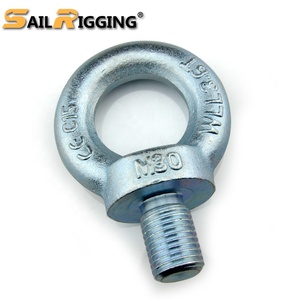 Boulon à oeil forgé Din580 <span class=keywords><strong>de</strong></span> <span class=keywords><strong>levage</strong></span> en acier au carbone C15 <span class=keywords><strong>M16</strong></span> M20 boulon à oeil à <span class=keywords><strong>anneau</strong></span> - Product Image 2