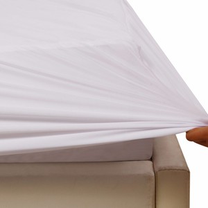 Protector de colchón impermeable para adultos, tela plana de poliéster lavable, tamaño completo - Product Image 3