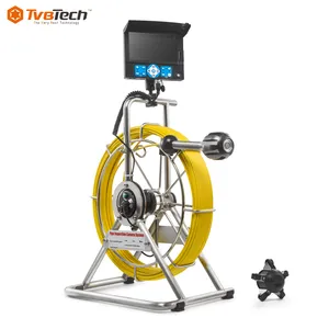 TVBTECH — équipement d'inspection de la plomberie et du nettoyage, avec câble de poussée de 60m, pour caméra d'inspection industrielle des égouts