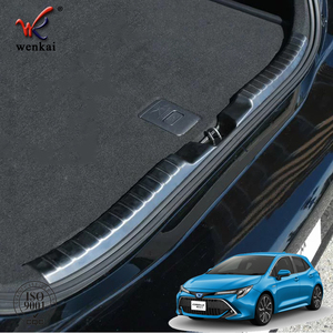 Negro trasero construido-en el parachoques protector pie placa para <span class=keywords><strong>Toyota</strong></span> <span class=keywords><strong>Corolla</strong></span> deporte escotilla. Auris 2019 protección Accesorios - Product Image 6