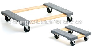 muebles de madera dura mueve dolly alfombradas plataforma de madera - Product Image 1