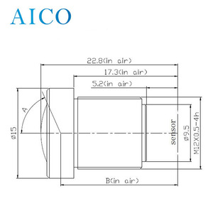 2.8mm 1/2.7인치 F1.2 2메가픽셀 2.8mm M12 스타라이트 보드 렌즈 - Product Image 2